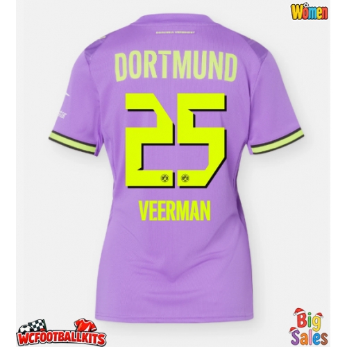 Borussia Dortmund Joey Veerman #25 Replica Third Stadium Shirt for Women 2026-27 Short Sleeve